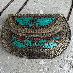 Vintage Indian metal bag